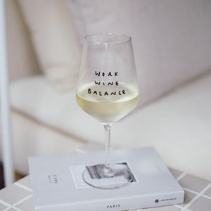 Work wine balance - wijnglas