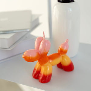 Balloon dog candle