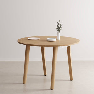 New modern ronde eettafel - eco-certified wood