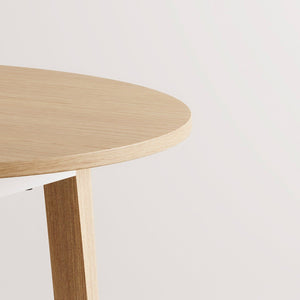 New modern ronde eettafel - eco-certified wood