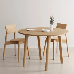 New modern ronde eettafel - eco-certified wood