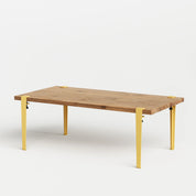 rechthoekige salontafel - gerecupereerd hout
