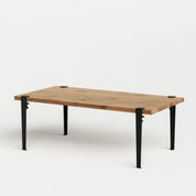 rechthoekige salontafel - gerecupereerd hout