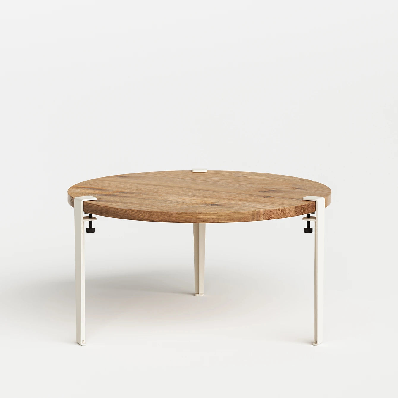 ronde salontafel - gerecupereerd hout