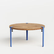ronde salontafel - gerecupereerd hout