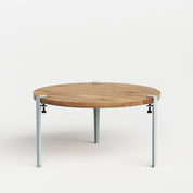 ronde salontafel - gerecupereerd hout