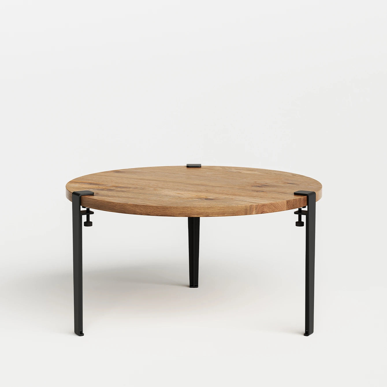 ronde salontafel - gerecupereerd hout