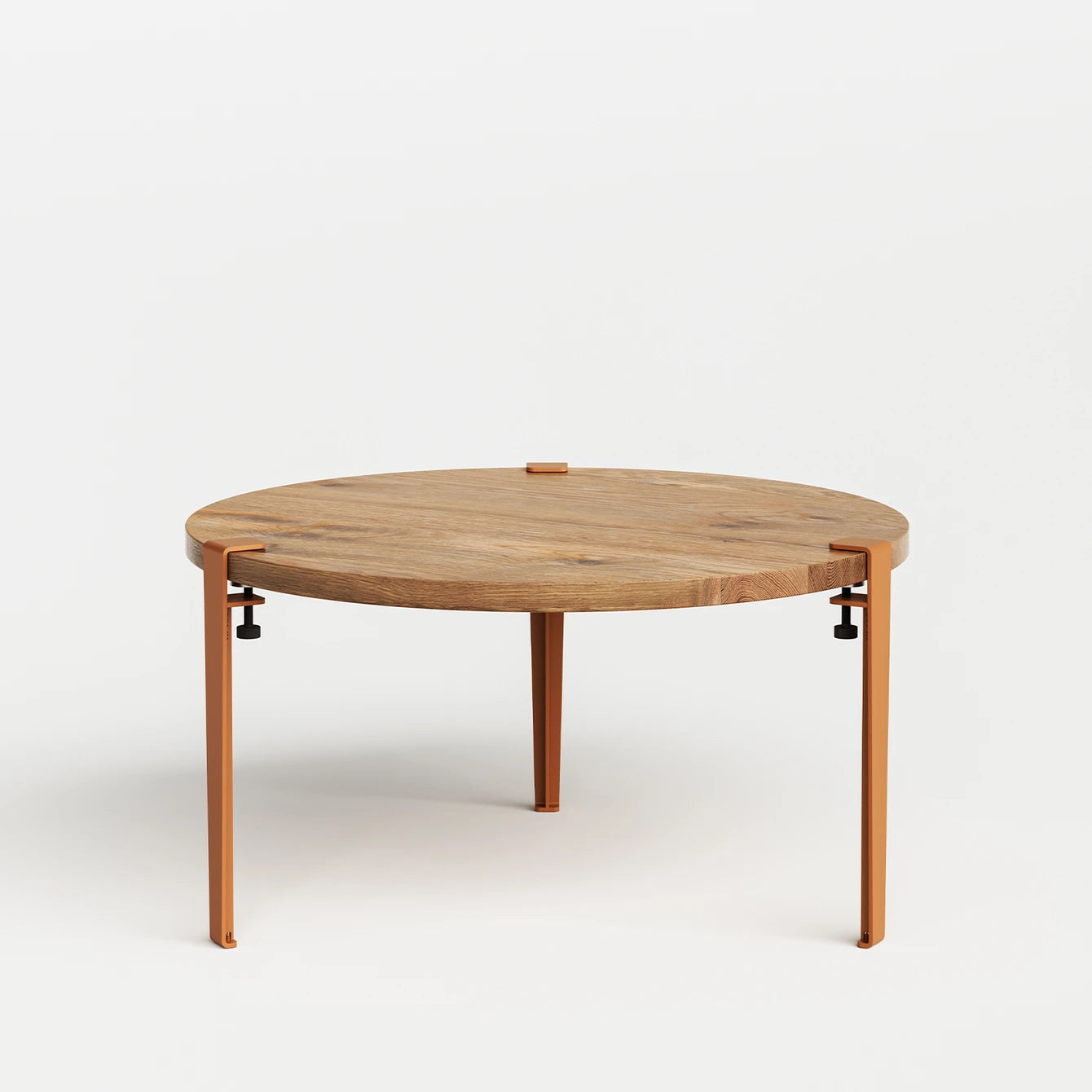 ronde salontafel - gerecupereerd hout