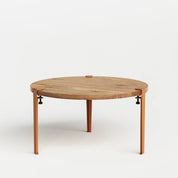ronde salontafel - gerecupereerd hout
