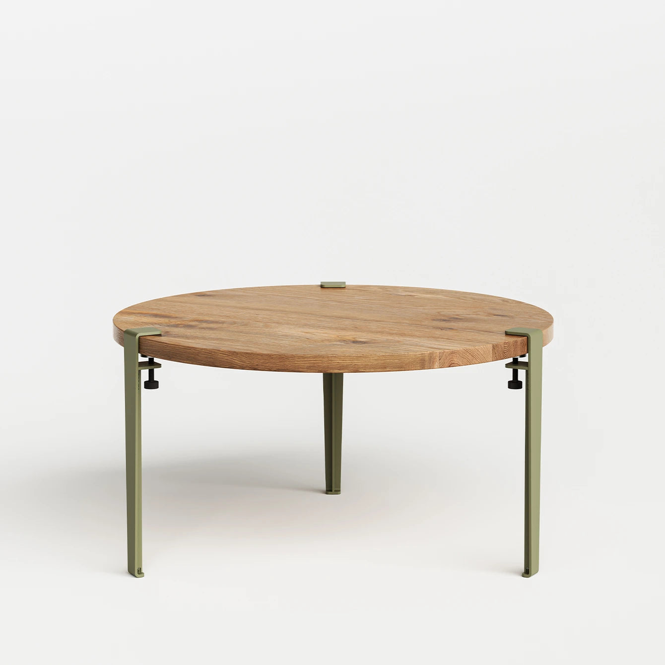 ronde salontafel - gerecupereerd hout