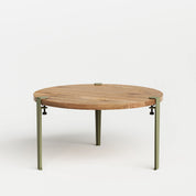 ronde salontafel - gerecupereerd hout