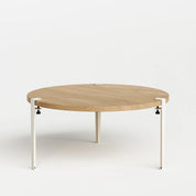 ronde salontafel - eikenhout