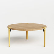 ronde salontafel - eikenhout