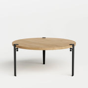 ronde salontafel - eikenhout