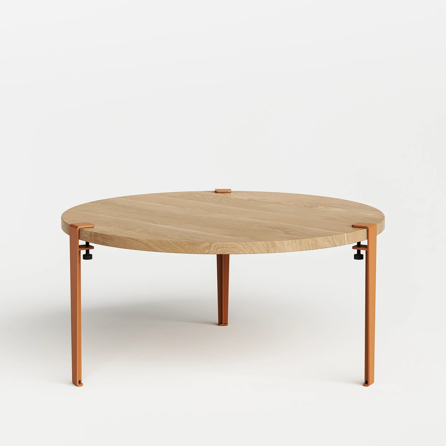 ronde salontafel - eikenhout
