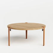 ronde salontafel - eikenhout