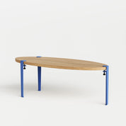 ovale salontafel - eikenhout