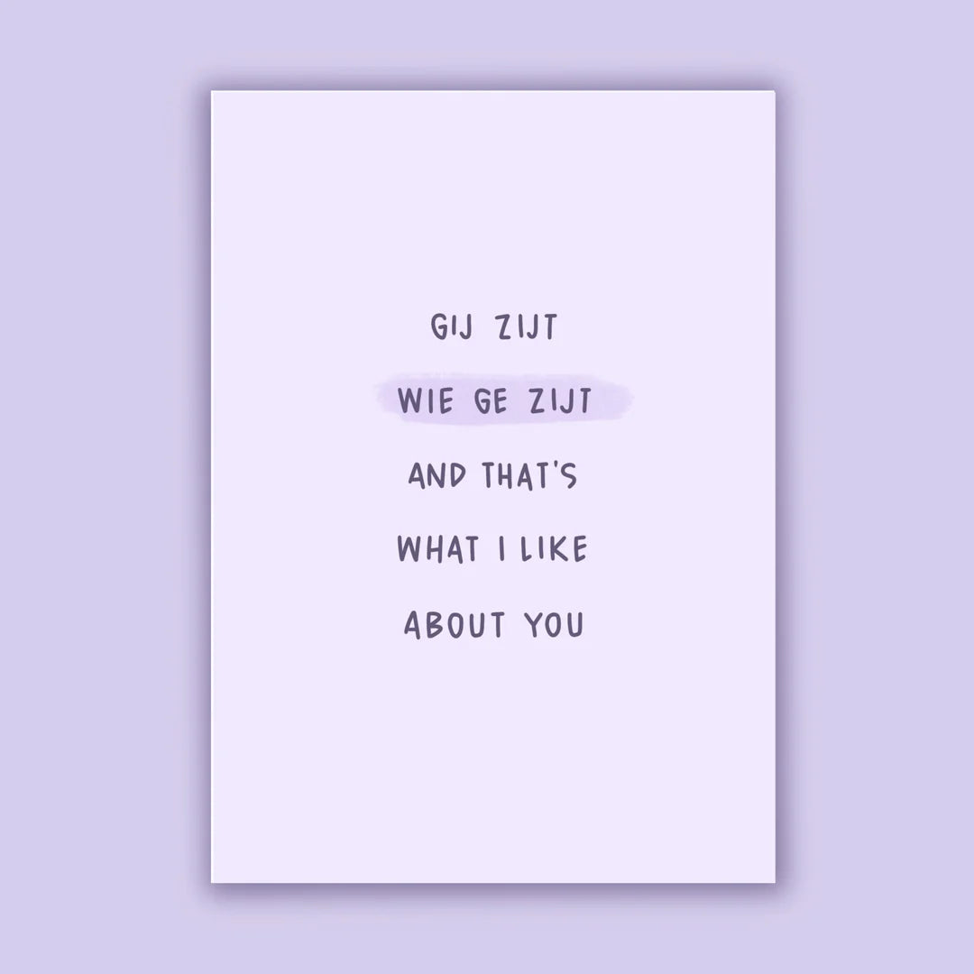 Kaart - That's what I like about you
