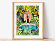 tiger in my pool - paint by numbers kit