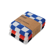 Katoenen vaatdoeken - Navy check
