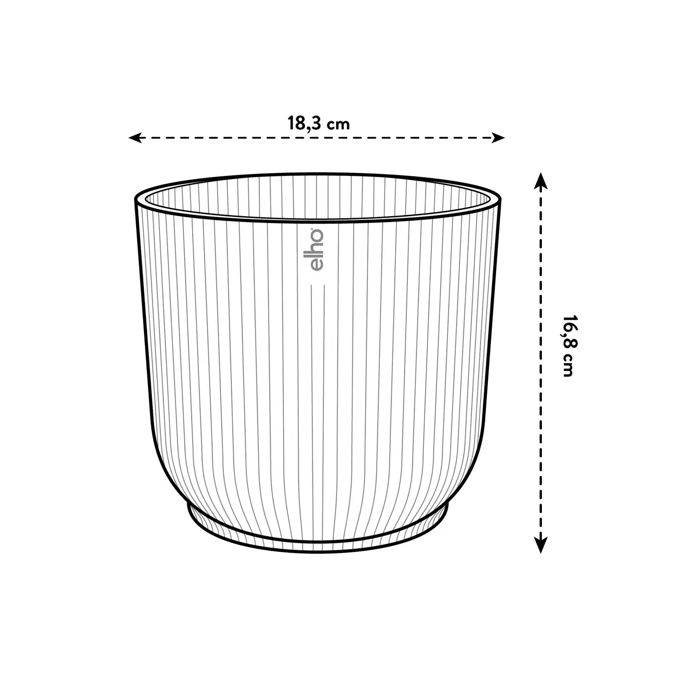 Vibes fold rond - plantenpot