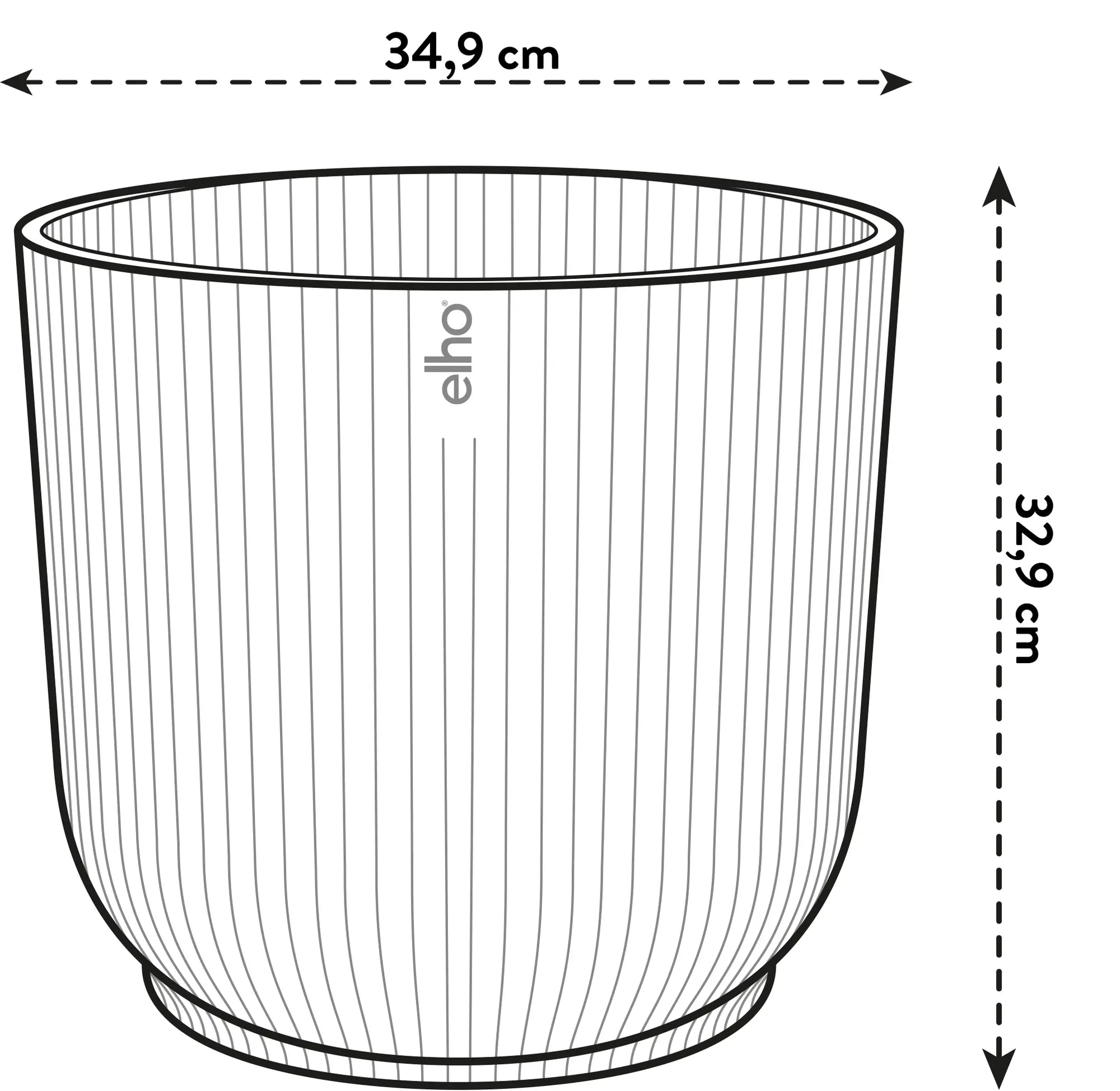 Vibes fold rond - plantenpot