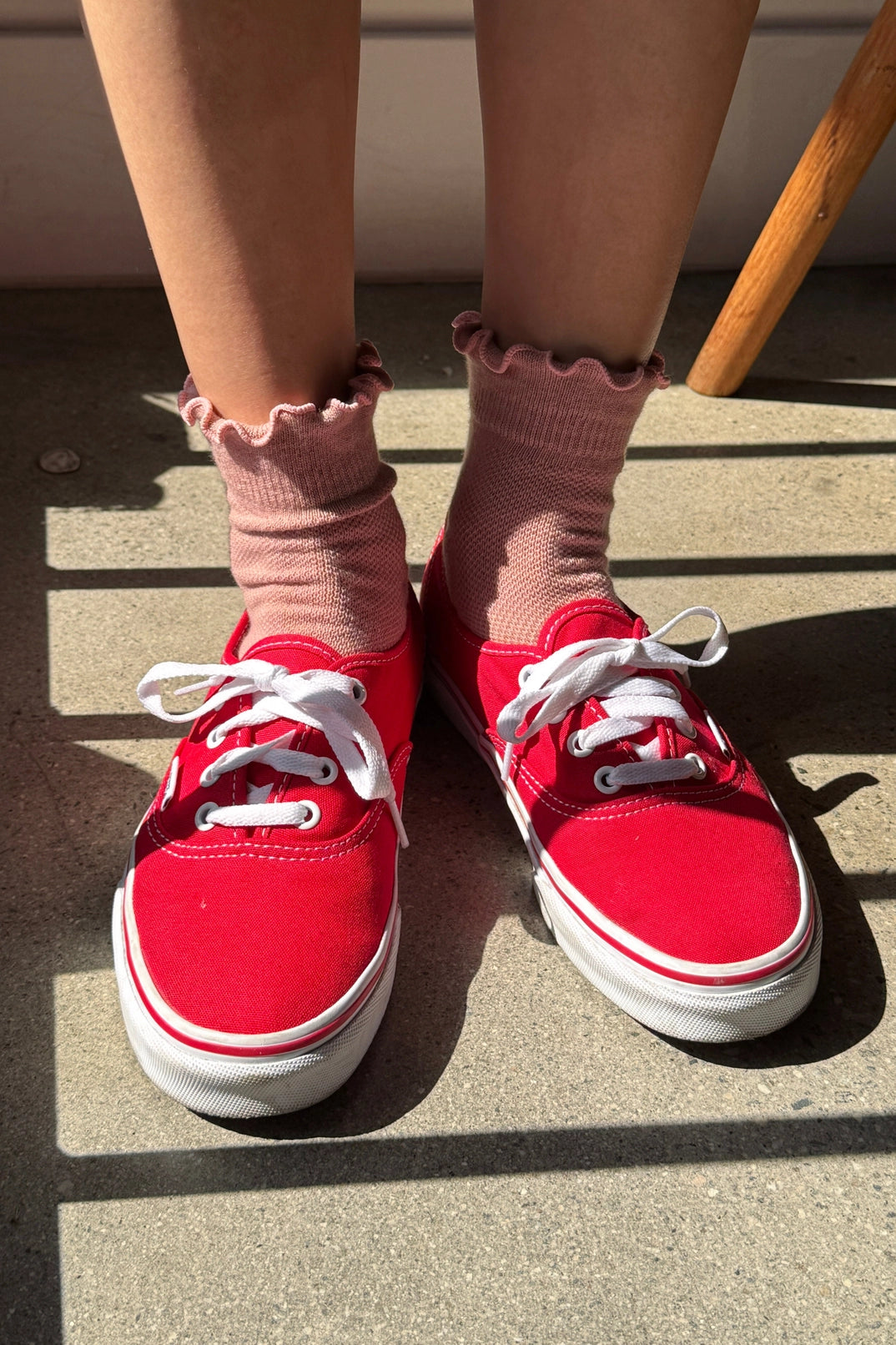 ruffled hugger crew socks