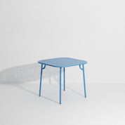 Week-end vierkante eettafel