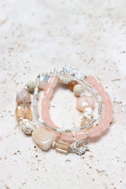 white rainbow - armband