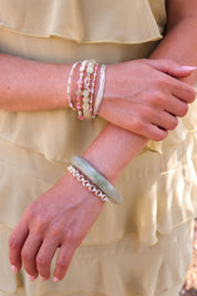 white rainbow - armband