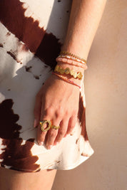 white rainbow - armband
