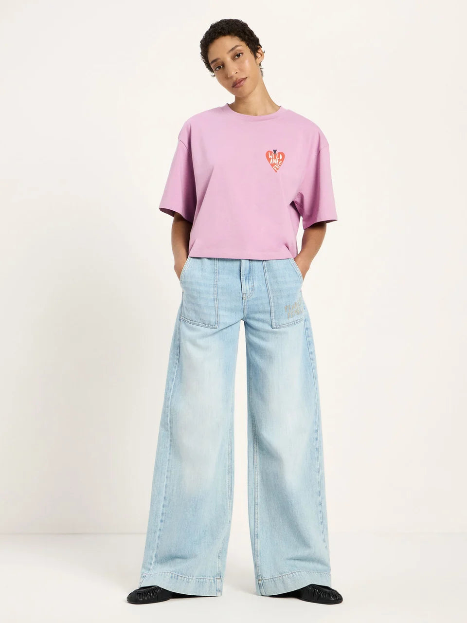 wild and free - oversized statement shirt