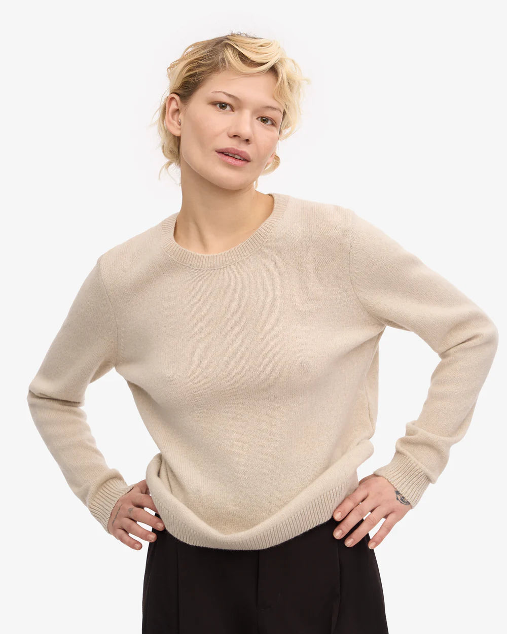 Classic merino wool crew