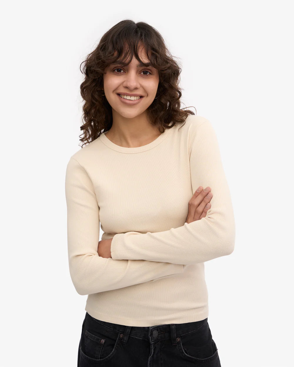 Women organic rib longsleeve t-shirt