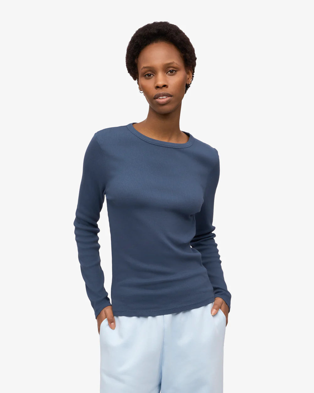 Women organic rib longsleeve t-shirt