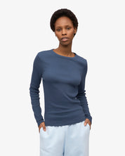 Women organic rib longsleeve t-shirt