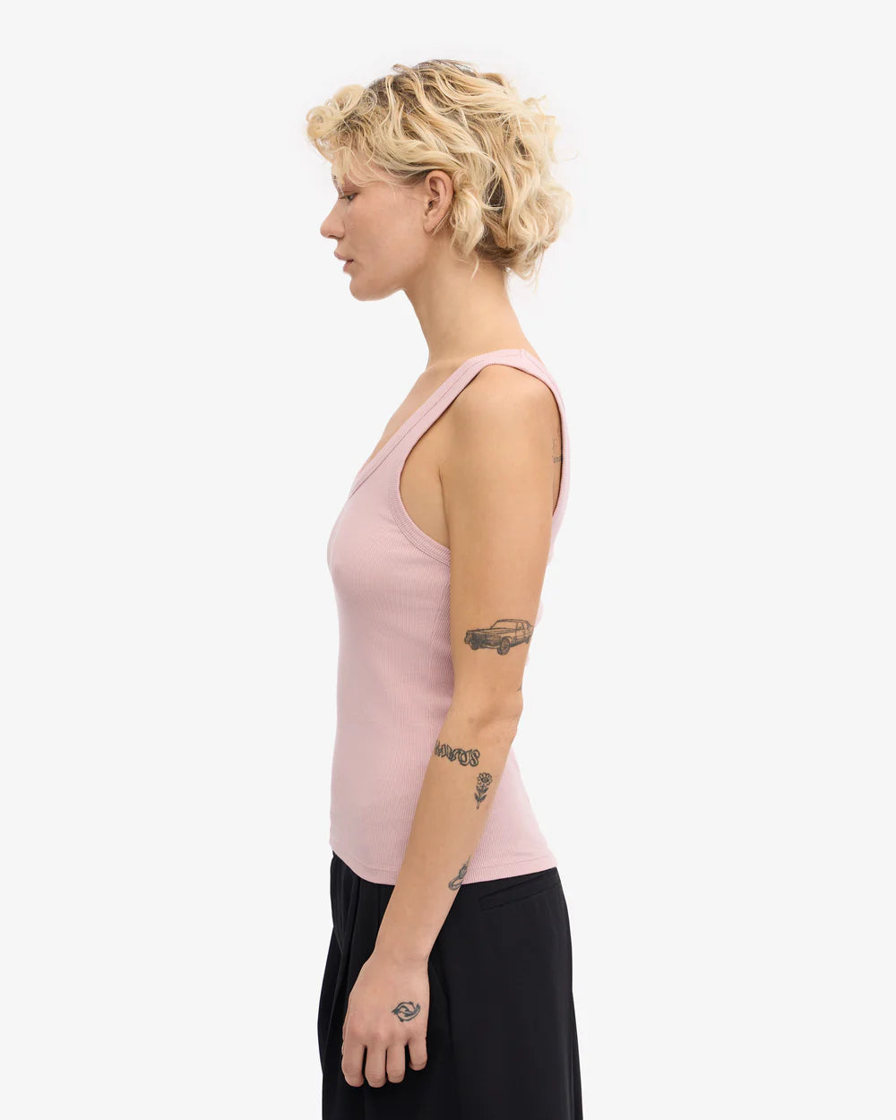 Women organic rib tank top