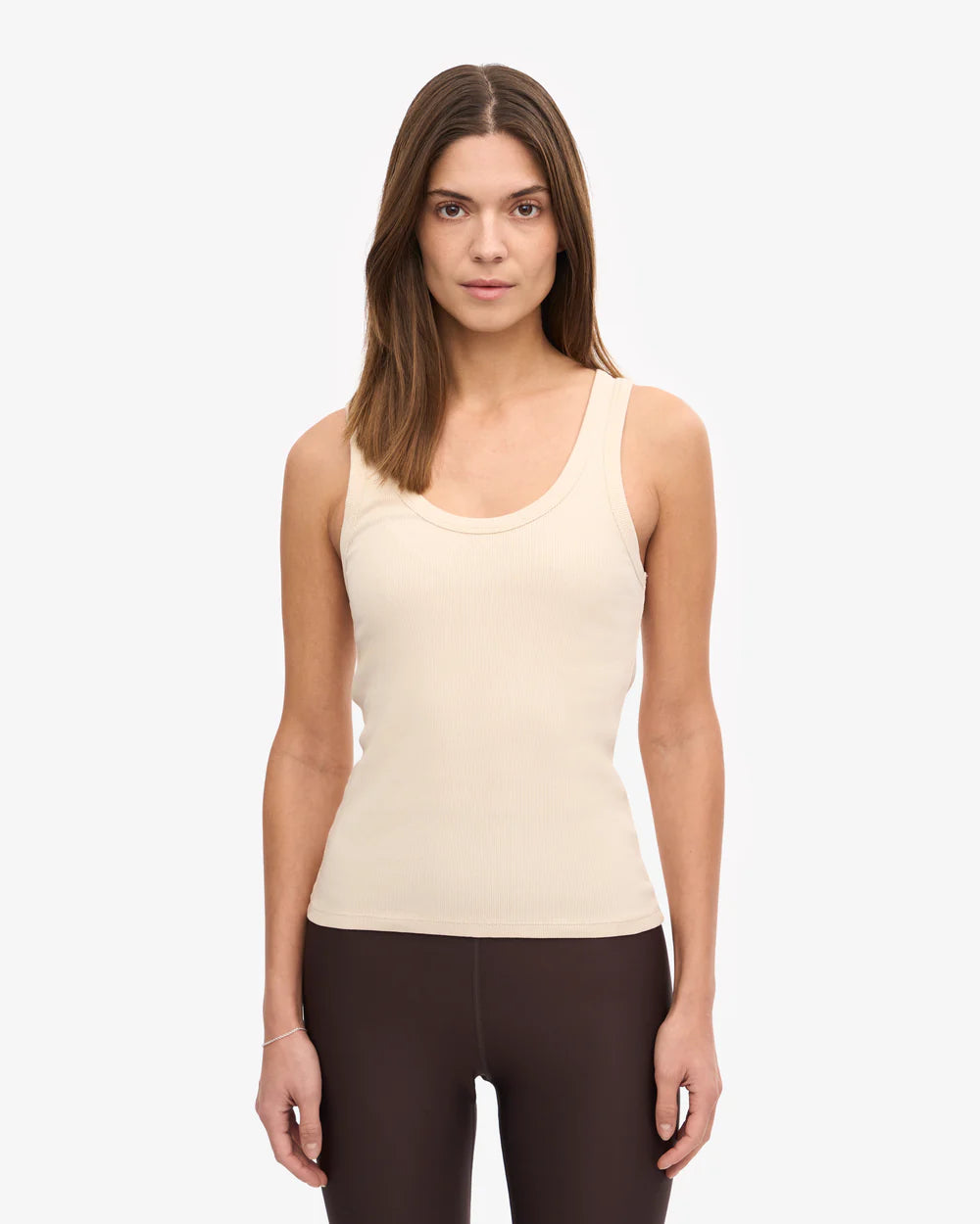 Women organic rib tank top