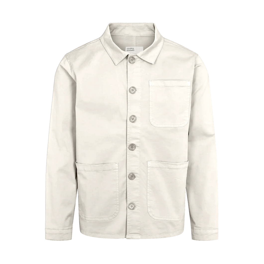 Organic Workwear Jacket - Ivory white