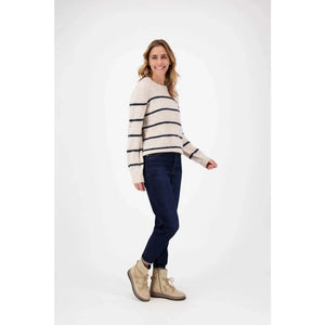 Trendy Mom jeans - donkerblauw