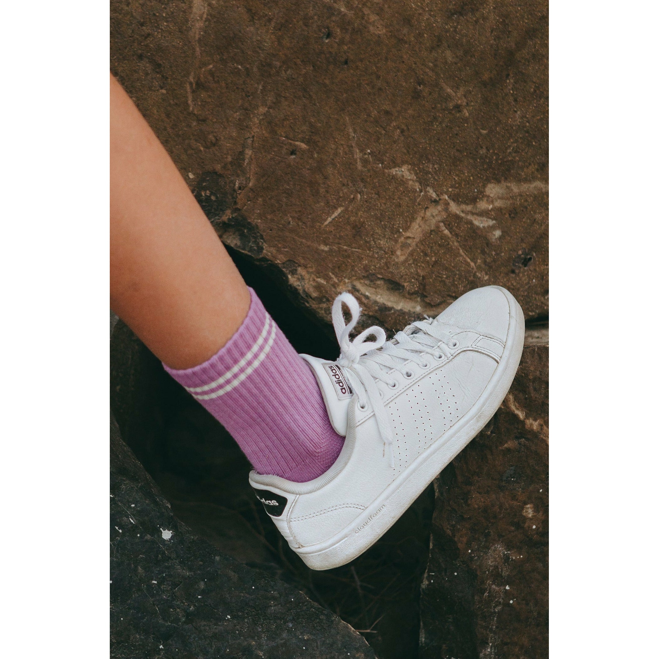 Boyfriend socks - Grape