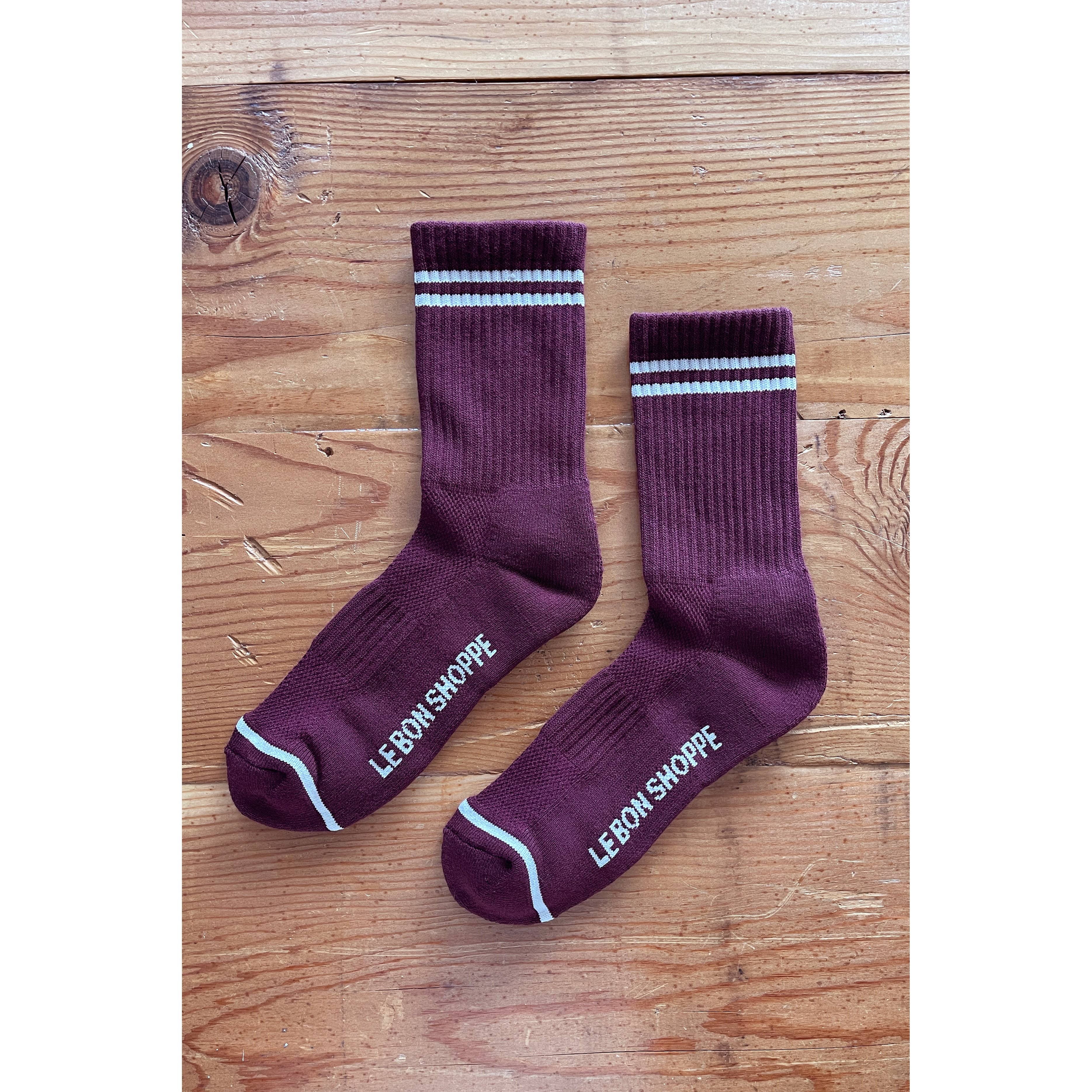 Boyfriend socks - Maroon