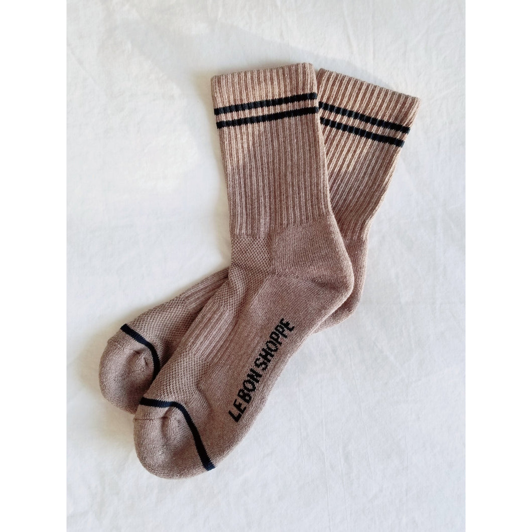 Boyfriend socks - Cocoa