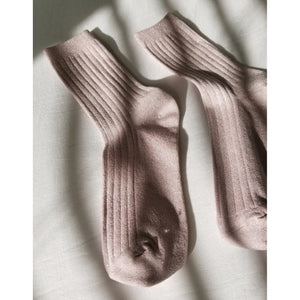 Her Socks - rose glitter