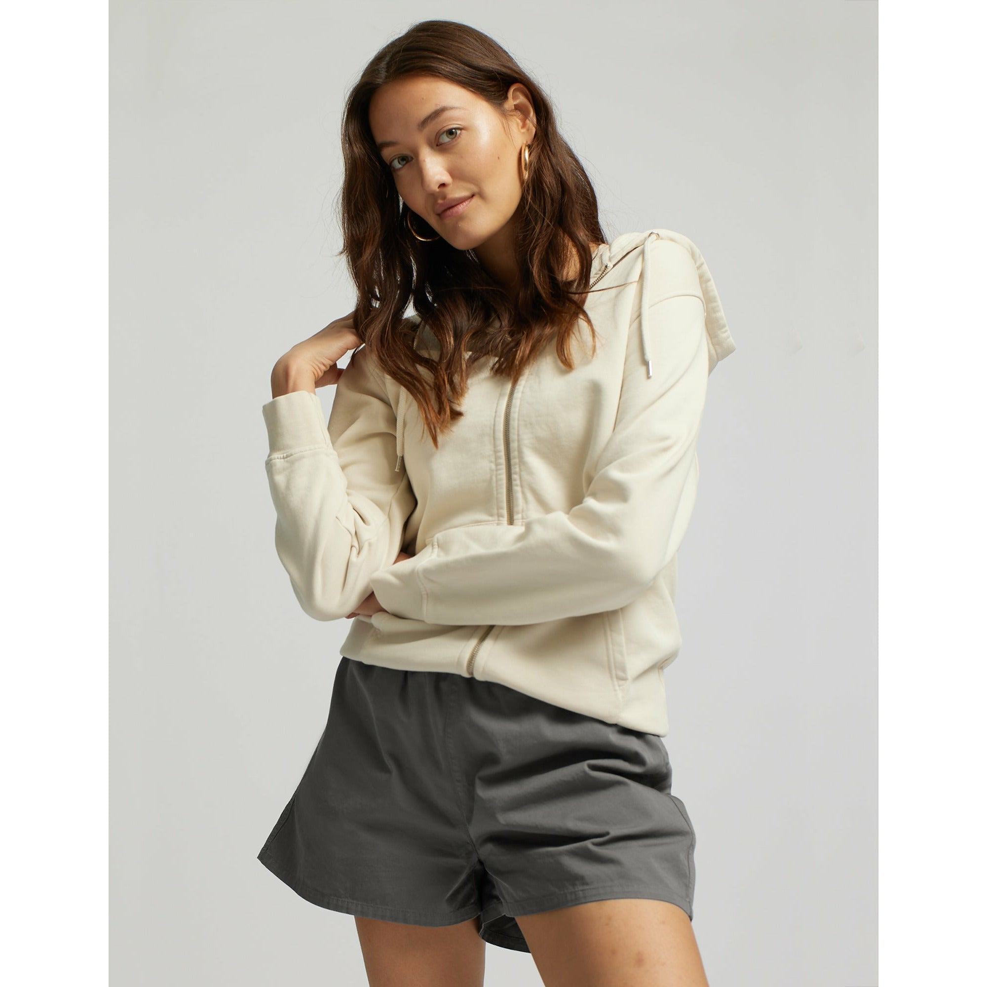 Women organic twill shorts