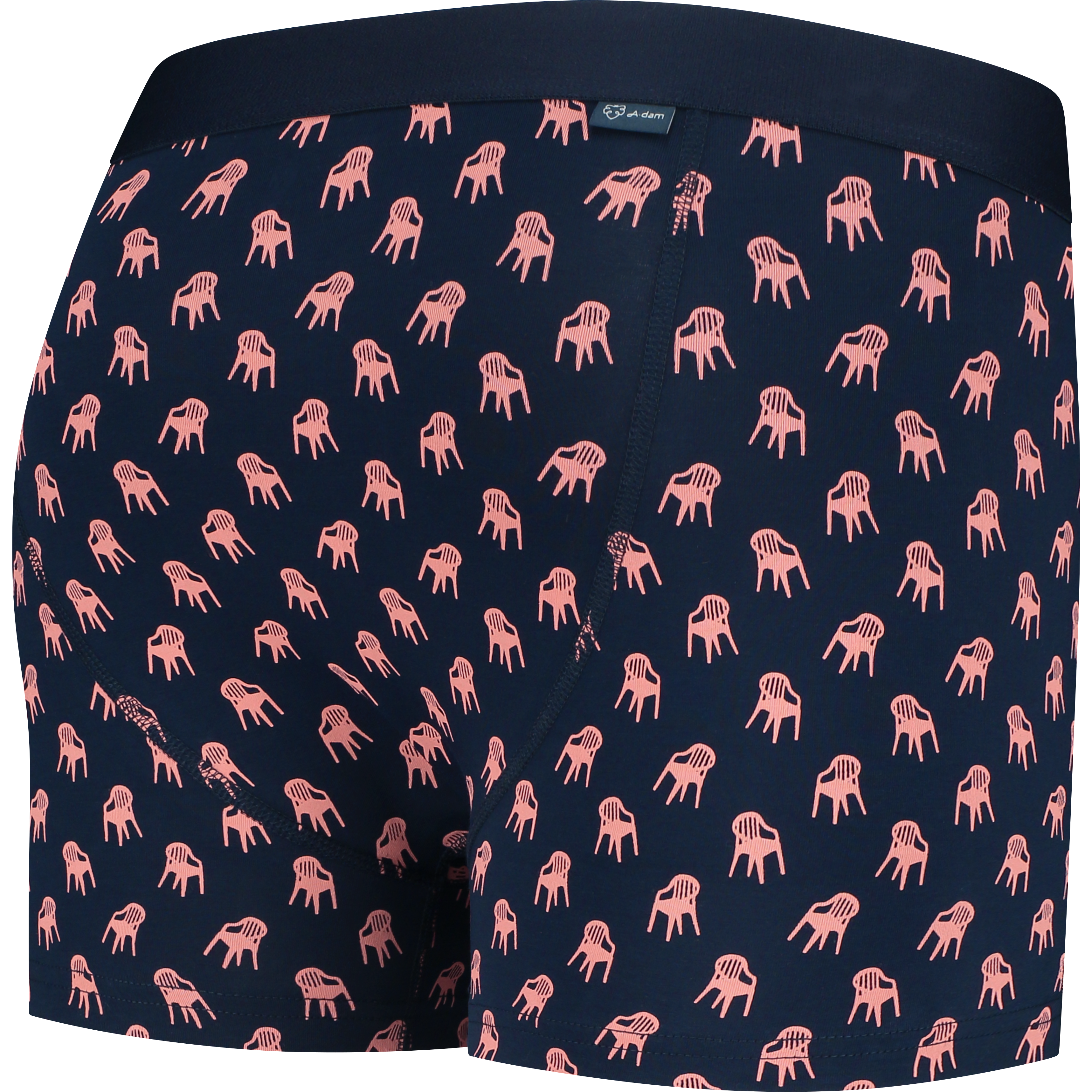 Pink plastic boxer brief