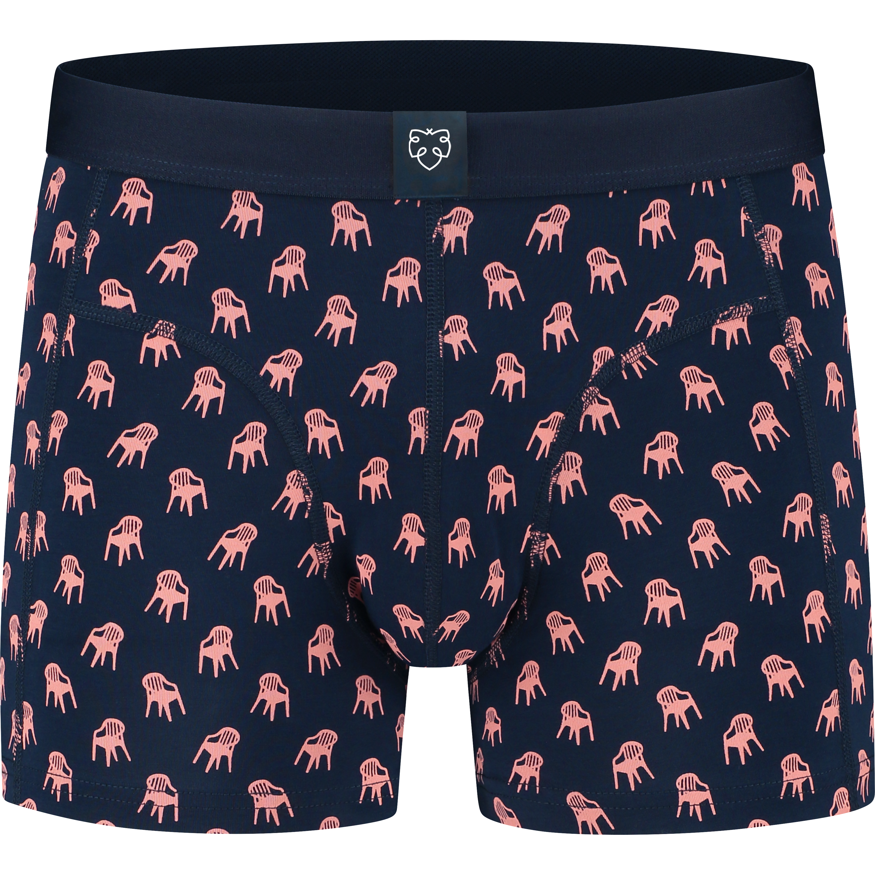 Pink plastic boxer brief