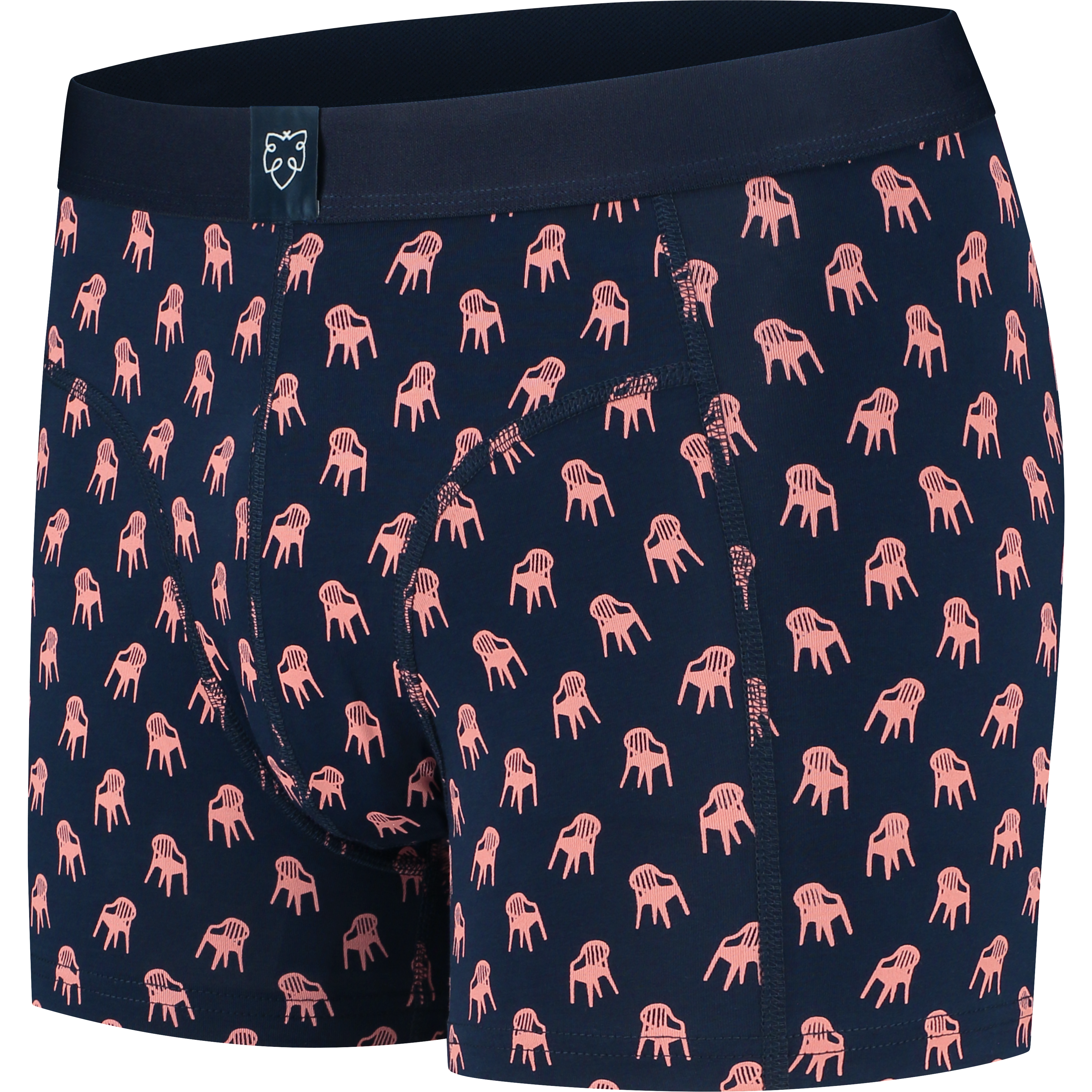 Pink plastic boxer brief