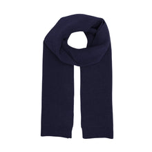 Afbeelding in Gallery-weergave laden, Merino wool scarf - Navy blue
