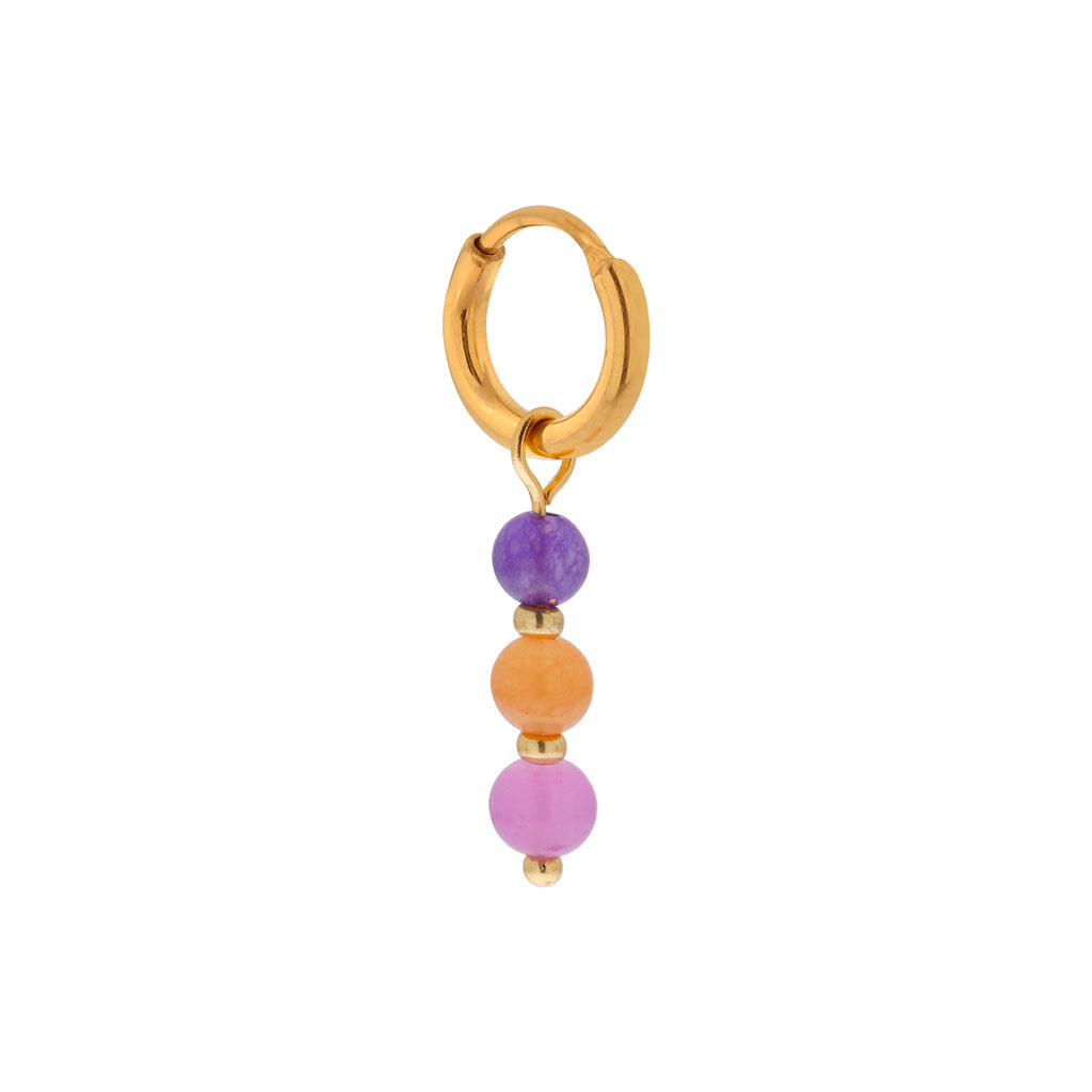 Oorbel - Funky round hoop